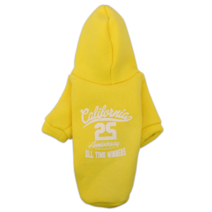 Толстовка с капюшоном LMK-0328 р.M, спинка 27см желтая LION 