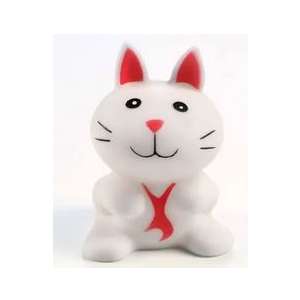 Игрушка для кошек "Кот" белая,кошачья мята, 6,8 см