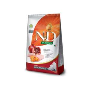 Фармина/Farmina N&D корм для щенков средних и крупных пород Курица с гранатом и тыквой 2,5кг