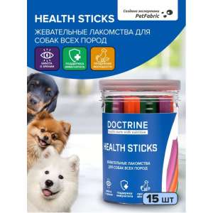 Доктрин/Doctrine Health Sticks лакомство для собак Палочки жевательные 170гр*12