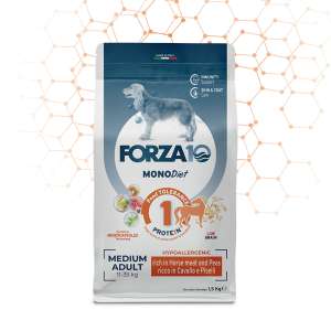 Форца10/Forza10 Diet корм для собак средних пород гипоаллергенный Конина/Горох/Рис 12кг