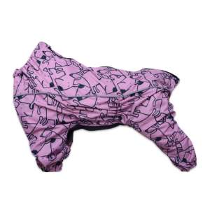 Дождевик р4 спинка 35см, на девочку , розовые собачкиLION для собак