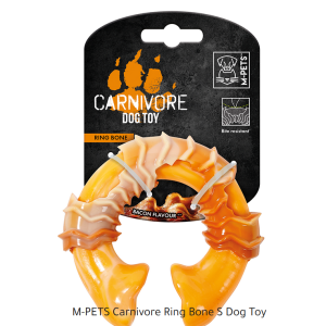 Игрушка для собак Карнивор круглая кость, вкус бекона, желтая 10.8 x 9.7 x 3.6 см MPets