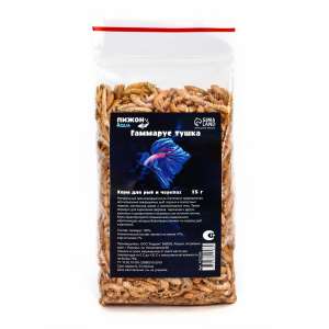 Гаммарус корм для рыб и черепах тушка 15г Пижон 