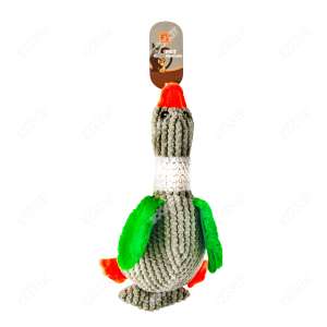 Игрушка для собак Утка мягкая 25х20х10см, крылья шуршат, микс