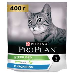 Про План/Pro Plan 400гр корм для кошек Aftercare Sterilised стерилизованных/кастр Кролик для кошек