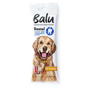 Балу/Balu лакомство для собак крупных пород Dental с кальцием рL 36гр 1шт*12