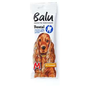 Балу/Balu лакомство для собак средних пород Dental с кальцием рМ 36гр 1шт*12