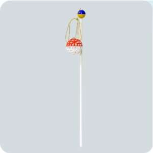 Игрушка для кошек дразнилка-удочка с сетчатым мячиком 50см Зооник