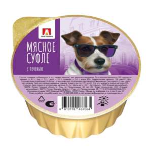 Зоогурман ламистер Мясное суфле корм для собак Печень 100гр*20