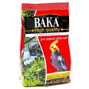 Вака High Quality корм для средних попугаев  500г*10